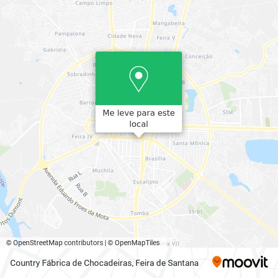 Country Fábrica de Chocadeiras mapa