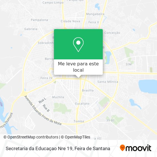 Secretaria da Educaçao Nre 19 mapa