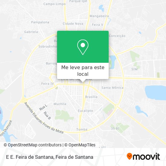 E E. Feira de Santana mapa