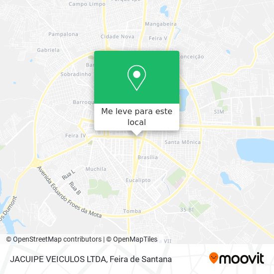 JACUIPE VEICULOS LTDA mapa