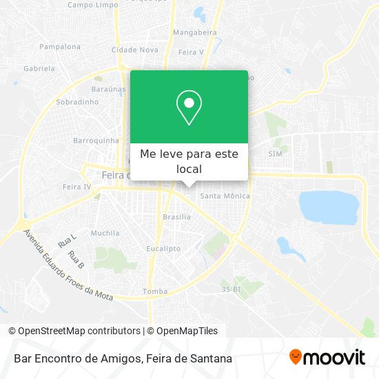 Bar Encontro de Amigos mapa