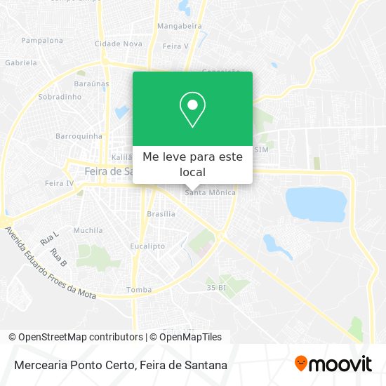 Mercearia Ponto Certo mapa