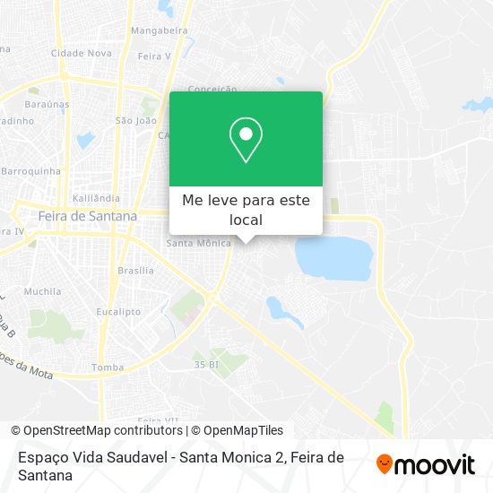 Espaço Vida Saudavel - Santa Monica 2 mapa