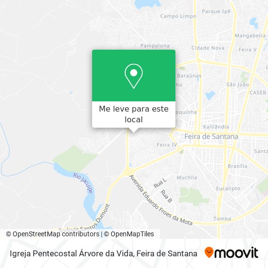 Igreja Pentecostal Árvore da Vida mapa