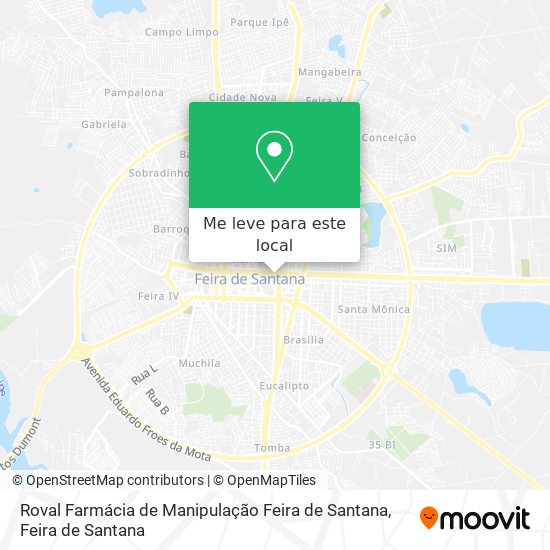 Roval Farmácia de Manipulação Feira de Santana mapa