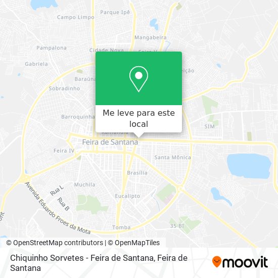 Chiquinho Sorvetes - Feira de Santana mapa