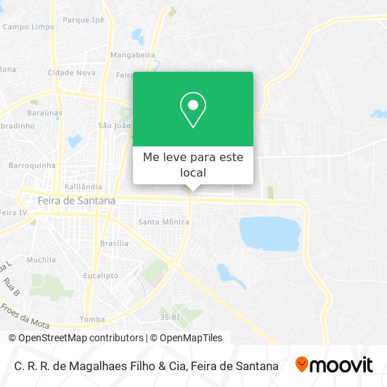 C. R. R. de Magalhaes Filho & Cia mapa
