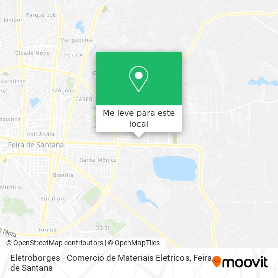 Eletroborges - Comercio de Materiais Eletricos mapa