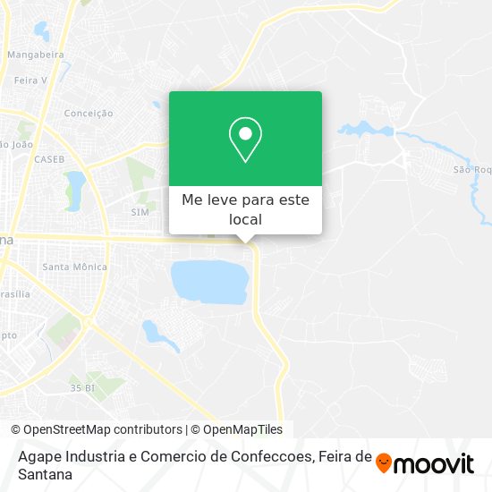 Agape Industria e Comercio de Confeccoes mapa