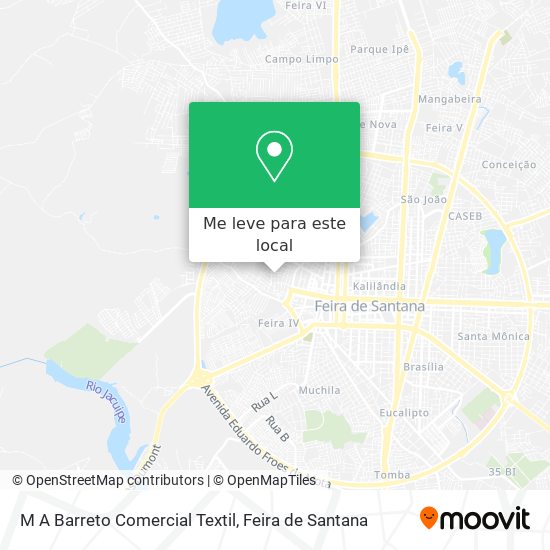 M A Barreto Comercial Textil mapa