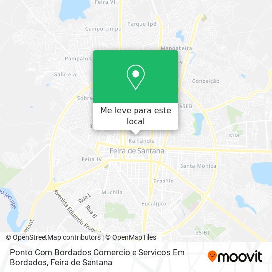 Ponto Com Bordados Comercio e Servicos Em Bordados mapa