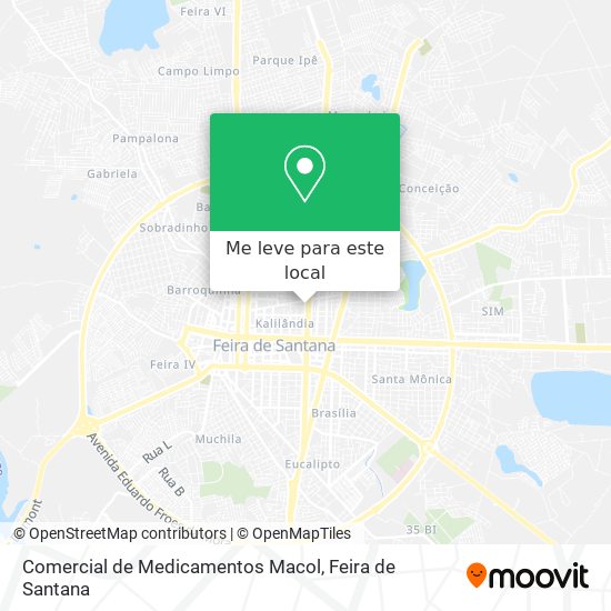 Comercial de Medicamentos Macol mapa