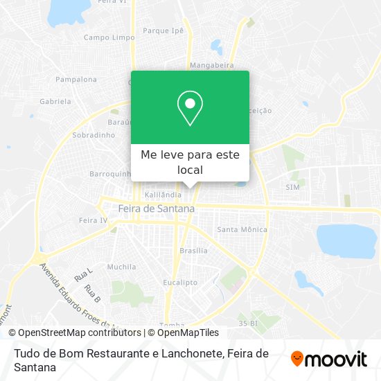 Tudo de Bom Restaurante e Lanchonete mapa