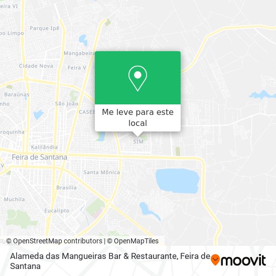 Alameda das Mangueiras Bar & Restaurante mapa