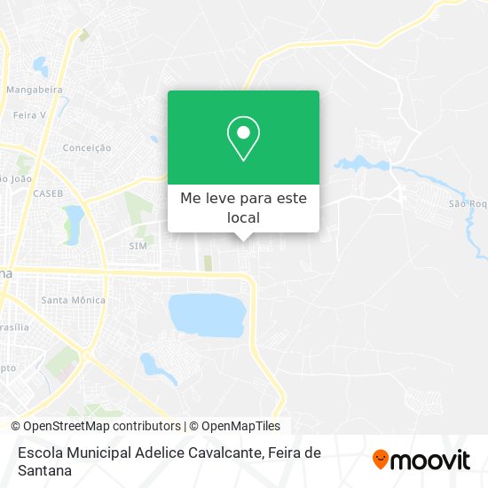 Escola Municipal Adelice Cavalcante mapa