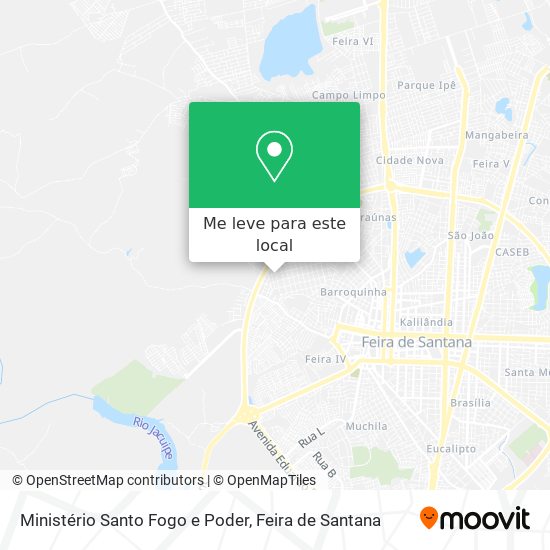 Ministério Santo Fogo e Poder mapa