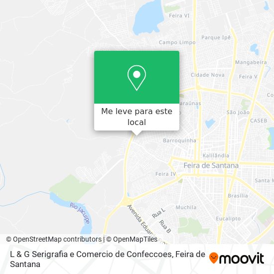 L & G Serigrafia e Comercio de Confeccoes mapa
