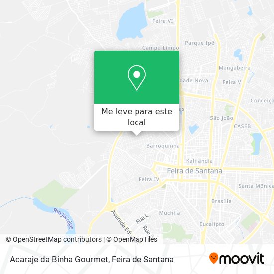 Acaraje da Binha Gourmet mapa