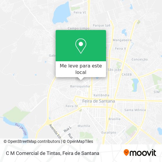 C M Comercial de Tintas mapa