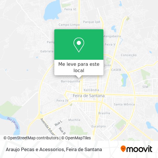 Araujo Pecas e Acessorios mapa