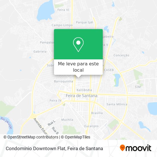Condomínio Downtown Flat mapa