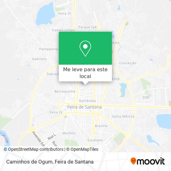 Caminhos de Ogum mapa