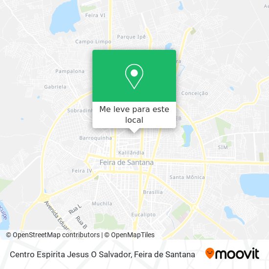 Centro Espirita Jesus O Salvador mapa