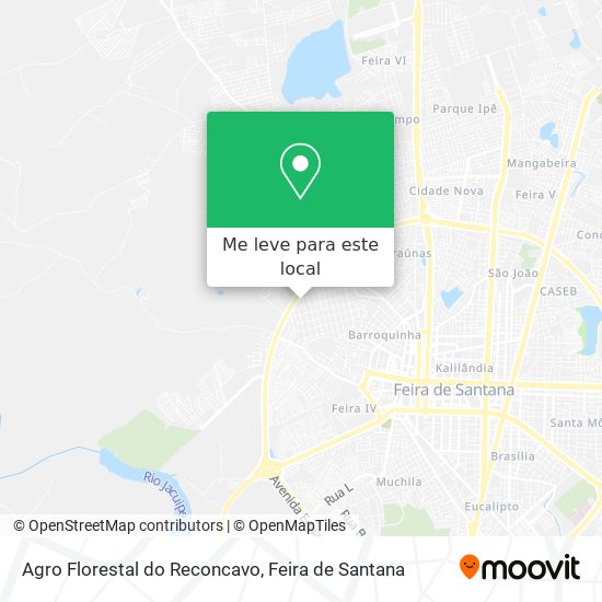 Agro Florestal do Reconcavo mapa