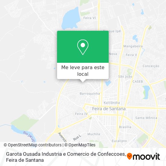Garota Ousada Industria e Comercio de Confeccoes mapa