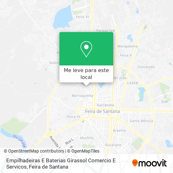 Empilhadeiras E Baterias Girassol Comercio E Servicos mapa