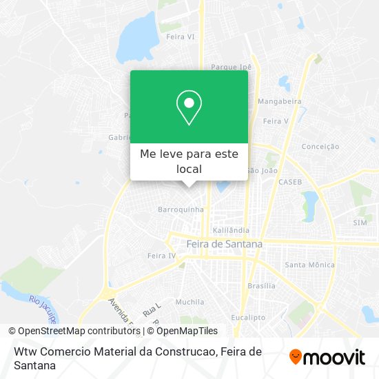 Wtw Comercio Material da Construcao mapa