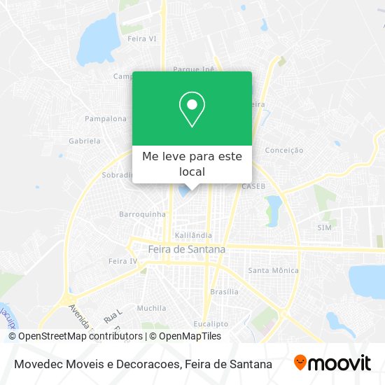 Movedec Moveis e Decoracoes mapa