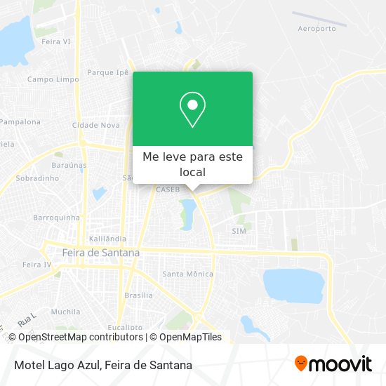 Motel Lago Azul mapa