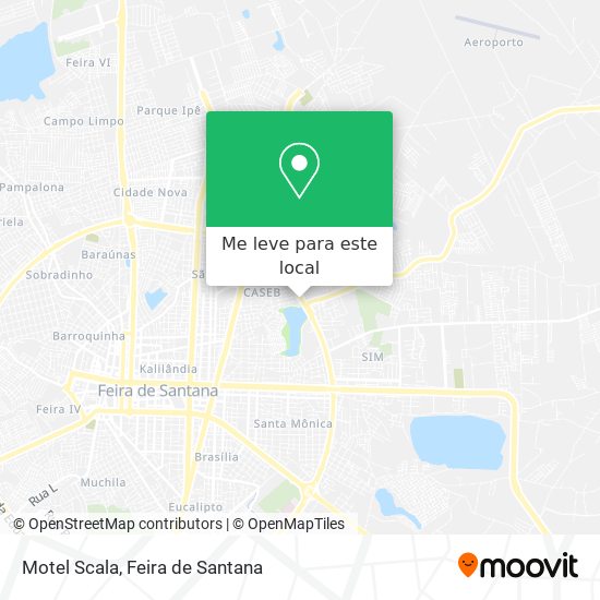 Motel Scala mapa