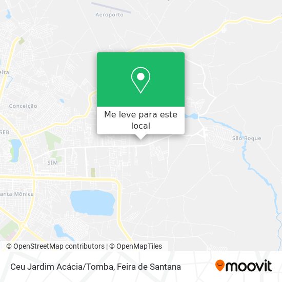 Ceu Jardim Acácia/Tomba mapa