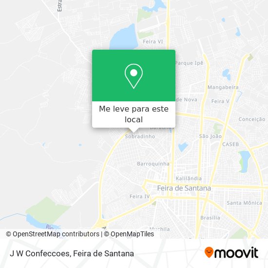 J W Confeccoes mapa