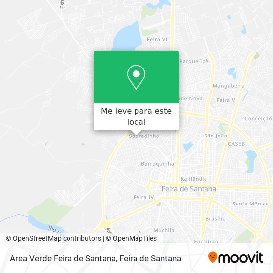 Area Verde Feira de Santana mapa
