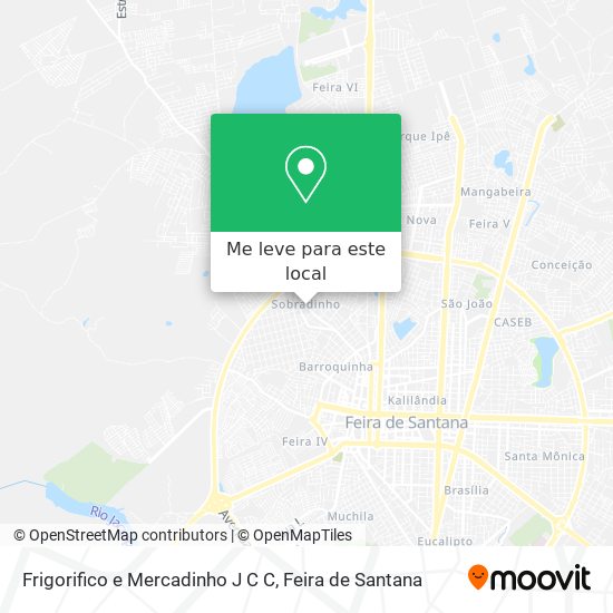 Frigorifico e Mercadinho J C C mapa