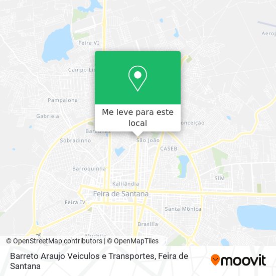 Barreto Araujo Veiculos e Transportes mapa