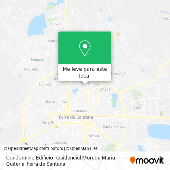Condominio Edificio Residencial Morada Maria Quiteria mapa