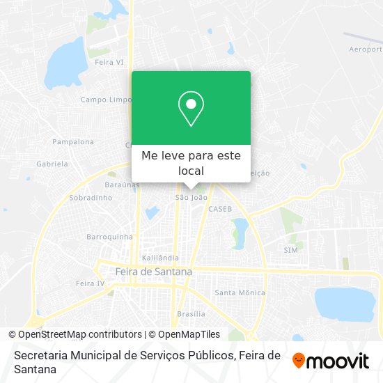 Secretaria Municipal de Serviços Públicos mapa