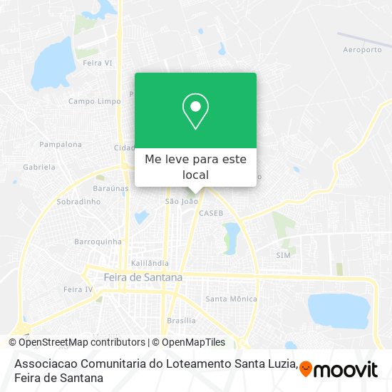 Associacao Comunitaria do Loteamento Santa Luzia mapa
