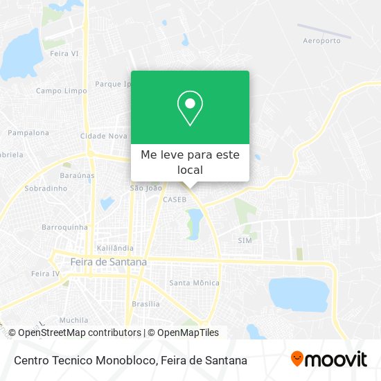 Centro Tecnico Monobloco mapa