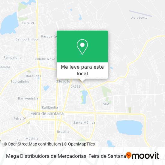 Mega Distribuidora de Mercadorias mapa