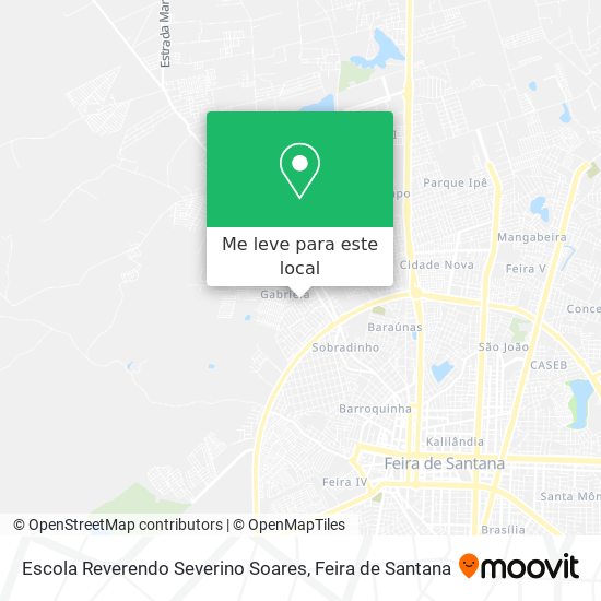 Escola Reverendo Severino Soares mapa