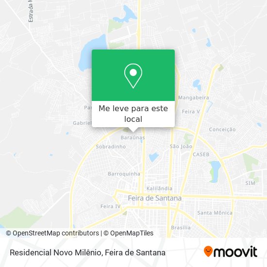 Residencial Novo Milênio mapa