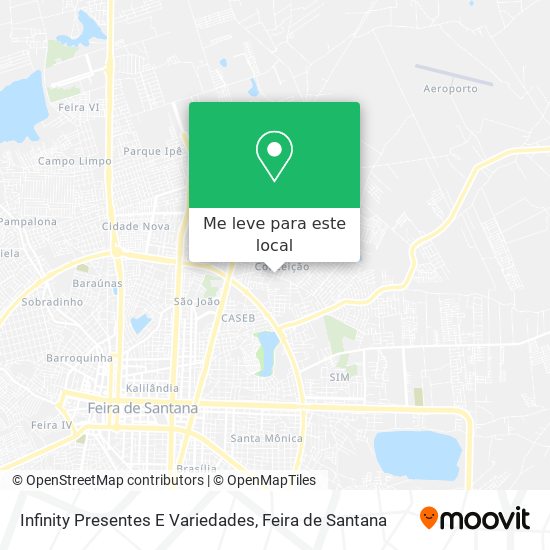Infinity Presentes E Variedades mapa