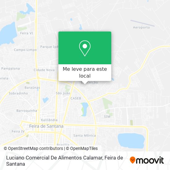 Luciano Comercial De Alimentos Calamar mapa
