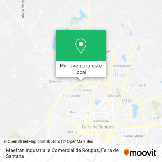 Maefran Industrial e Comercial de Roupas mapa