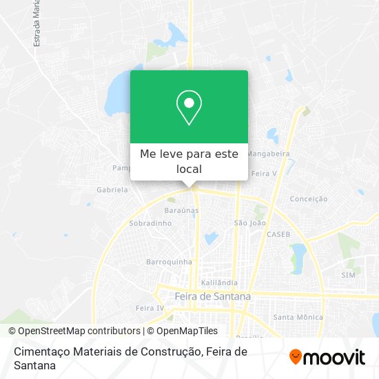 Cimentaço Materiais de Construção mapa